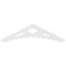Ekena Millwork Pitch Wellington Architectural Grade PVC Gable Pediment, 36"W x 9"H x 1"P (6/12) GPP036X009X100WEL - alternate 4